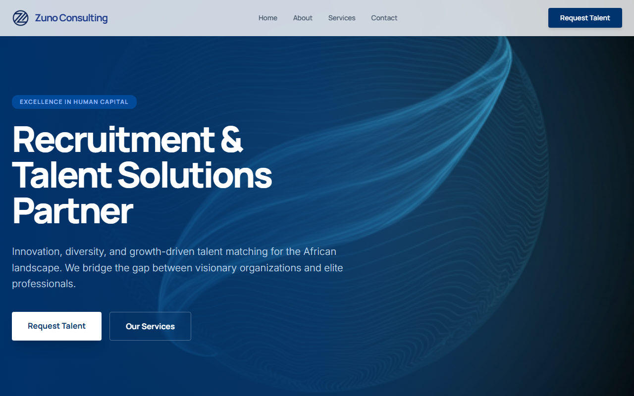 Screenshot of zunoconsultingsa.co.za